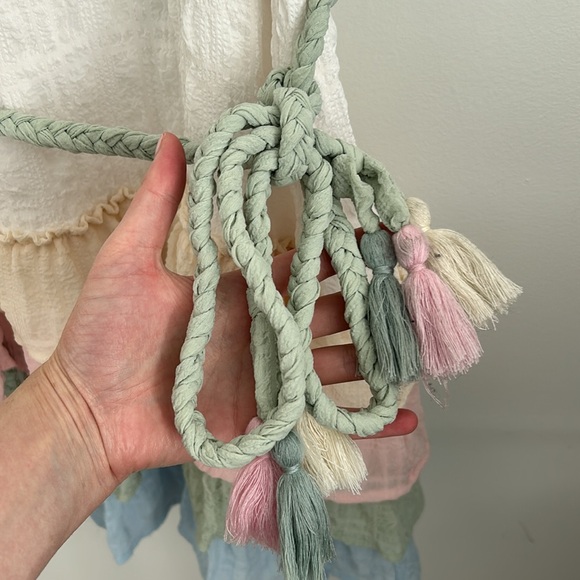 Storia Color Block Ruffled Dress Size M - Picture 6 of 12